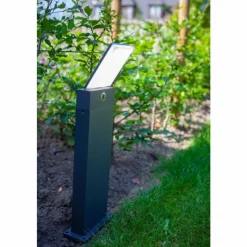 Luminaires Lutec Borne lumineuse Lutec Pano LED Anthracite, 1 lumière