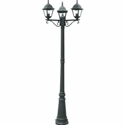 Luminaires Lutec Borne lumineuse Lutec Roma Anthracite, 3 lumières