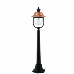Luminaires Lutec Borne lumineuse Lutec Venezia Anthracite, Cuivre, 1 lumière