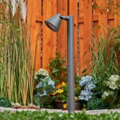 hofstein Borne lumineuse Milond Anthracite, 1 lumière