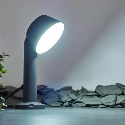 Luminaires Lutec Borne lumineuse Moroni LED Anthracite, 1 lumière