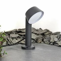 Luminaires Lutec Borne lumineuse Moroni LED Anthracite, 1 lumière