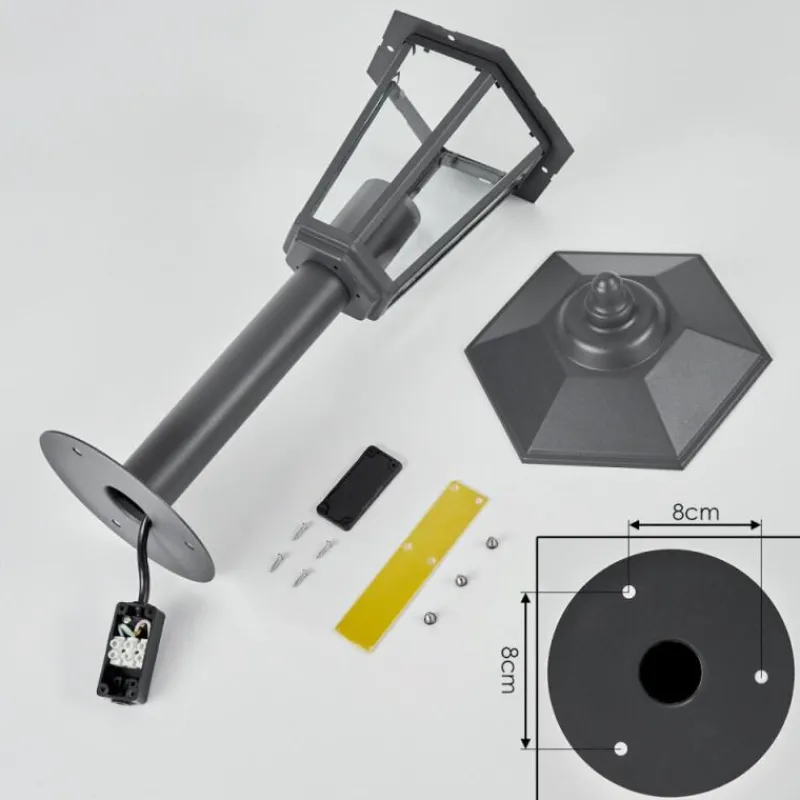 Luminaires Rustiques-hofstein Borne lumineuse Moskau Anthracite, 1 lumière