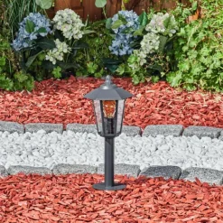 Luminaires Rustiques-hofstein Borne lumineuse Moskau Anthracite, 1 lumière