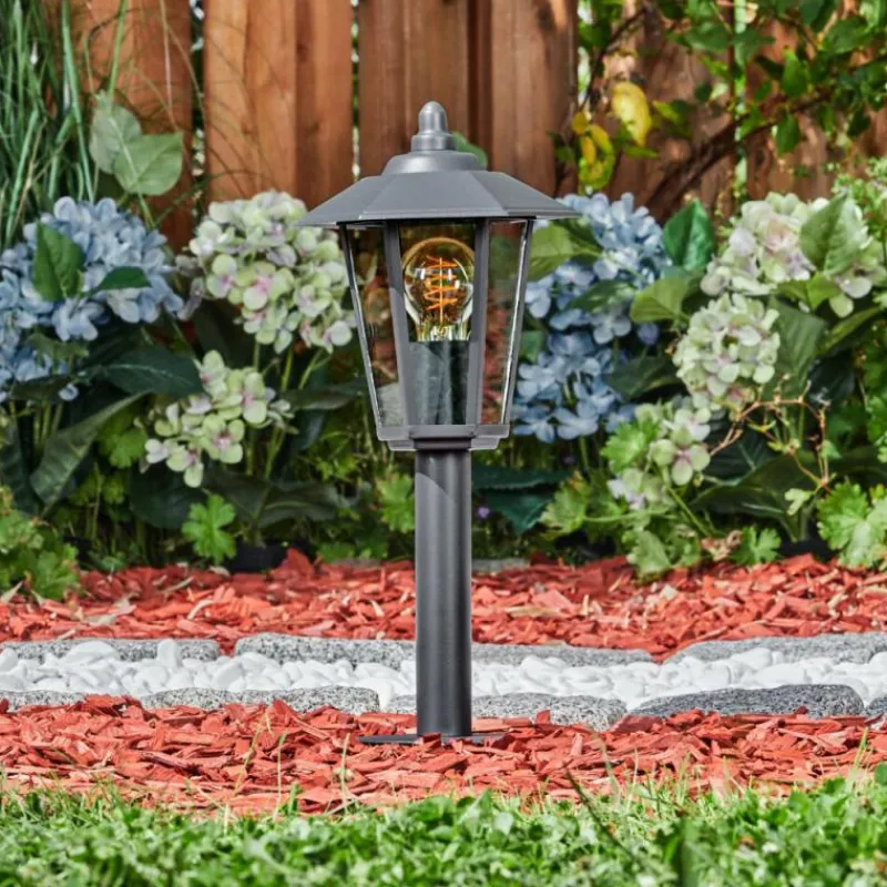 Luminaires Rustiques-hofstein Borne lumineuse Moskau Anthracite, 1 lumière