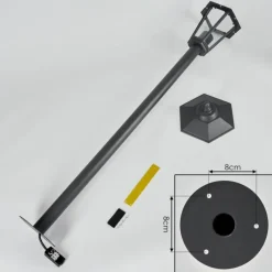 hofstein Borne lumineuse Moskau Anthracite, 1 lumière