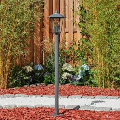 hofstein Borne lumineuse Moskau Anthracite, 1 lumière