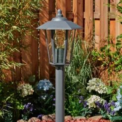 hofstein Borne lumineuse Moskau Anthracite, 1 lumière