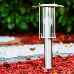 hofstein Borne lumineuse Mulo Acier inoxydable, 1 lumière