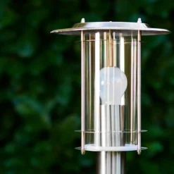 hofstein Borne lumineuse Mulo Acier inoxydable, 1 lumière