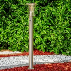 hofstein Borne lumineuse Mulo Acier inoxydable, 1 lumière, Détecteur de mouvement