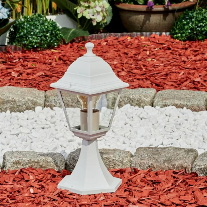 Luminaires Rustiques-hofstein Borne lumineuse Murto Blanc, 1 lumière