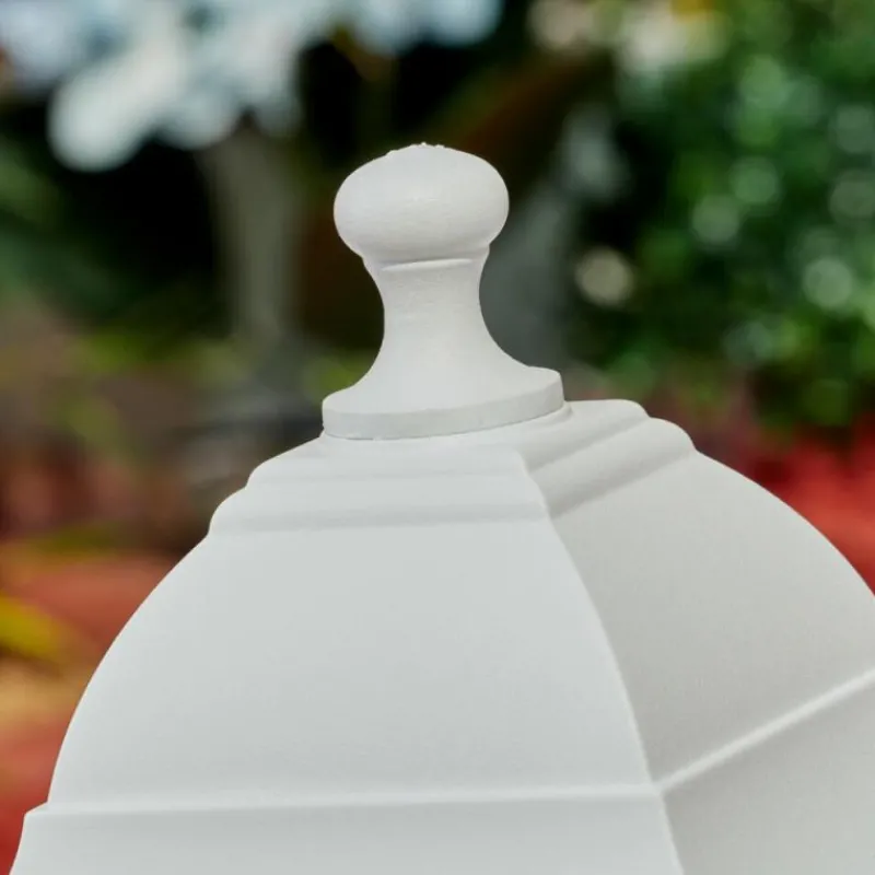 Luminaires Rustiques-hofstein Borne lumineuse Murto Blanc, 1 lumière