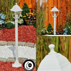 Luminaires Rustiques-hofstein Borne lumineuse Murto Blanc, 1 lumière