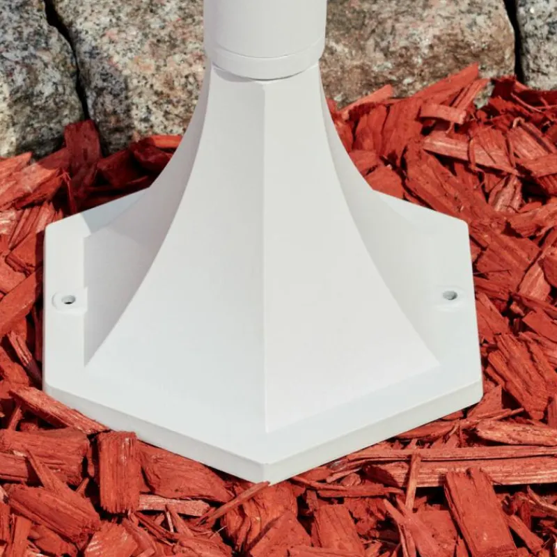 Luminaires Rustiques-hofstein Borne lumineuse Murto Blanc, 1 lumière