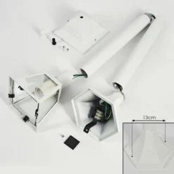 Luminaires Rustiques-hofstein Borne lumineuse Murto Blanc, 1 lumière