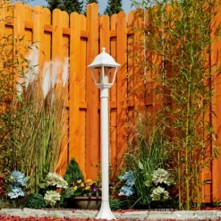 Luminaires Rustiques-hofstein Borne lumineuse Murto Blanc, 1 lumière