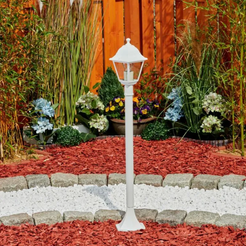 Luminaires Rustiques-hofstein Borne lumineuse Murto Blanc, 1 lumière