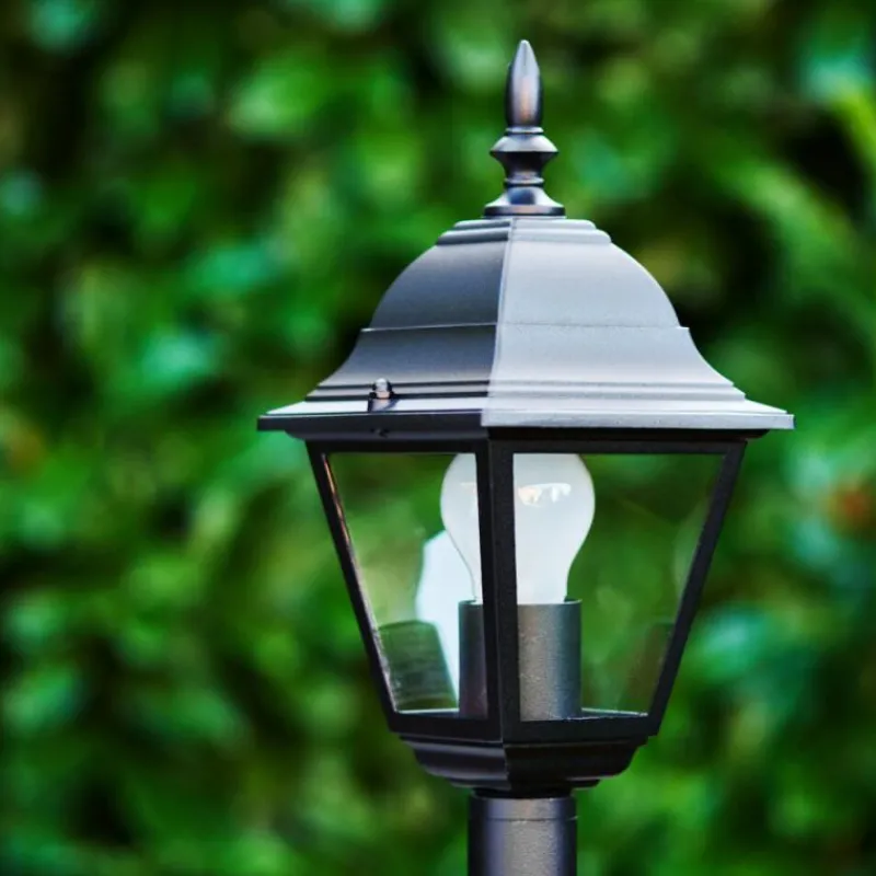 Luminaires Rustiques-hofstein Borne lumineuse Murto Noir, 1 lumière