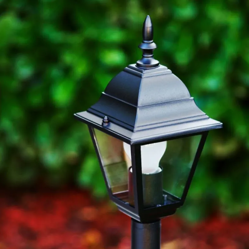 Luminaires Rustiques-hofstein Borne lumineuse Murto Noir, 1 lumière