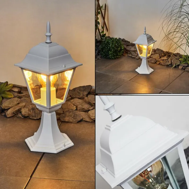 Luminaires Rustiques-hofstein Borne lumineuse Naofe Blanc, 1 lumière