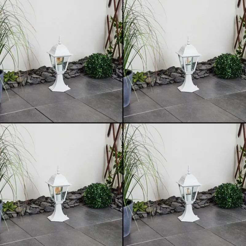 Luminaires Rustiques-hofstein Borne lumineuse Naofe Blanc, 1 lumière