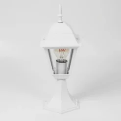 Luminaires Rustiques-hofstein Borne lumineuse Naofe Blanc, 1 lumière