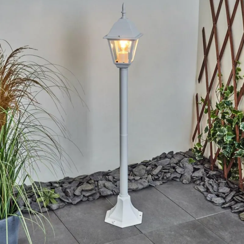 Luminaires Rustiques-hofstein Borne lumineuse Naofe Blanc, 1 lumière