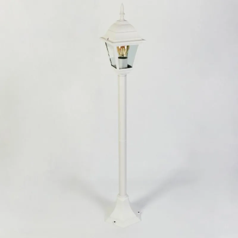 Luminaires Rustiques-hofstein Borne lumineuse Naofe Blanc, 1 lumière