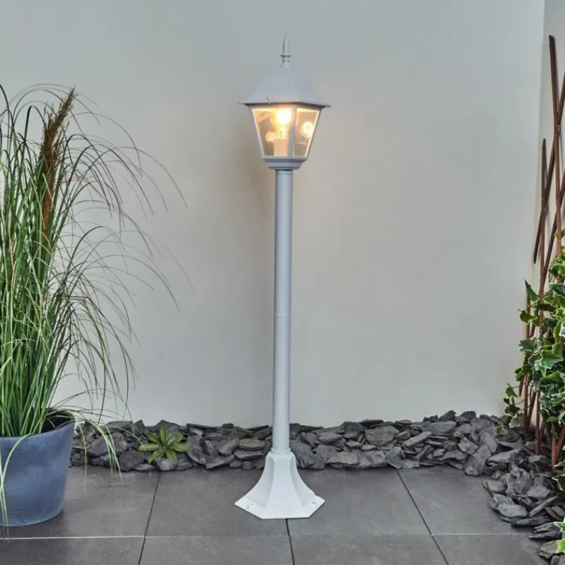 Luminaires Rustiques-hofstein Borne lumineuse Naofe Blanc, 1 lumière