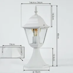 Luminaires Rustiques-hofstein Borne lumineuse Naofe Blanc, 1 lumière
