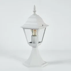 Luminaires Rustiques-hofstein Borne lumineuse Naofe Blanc, 1 lumière