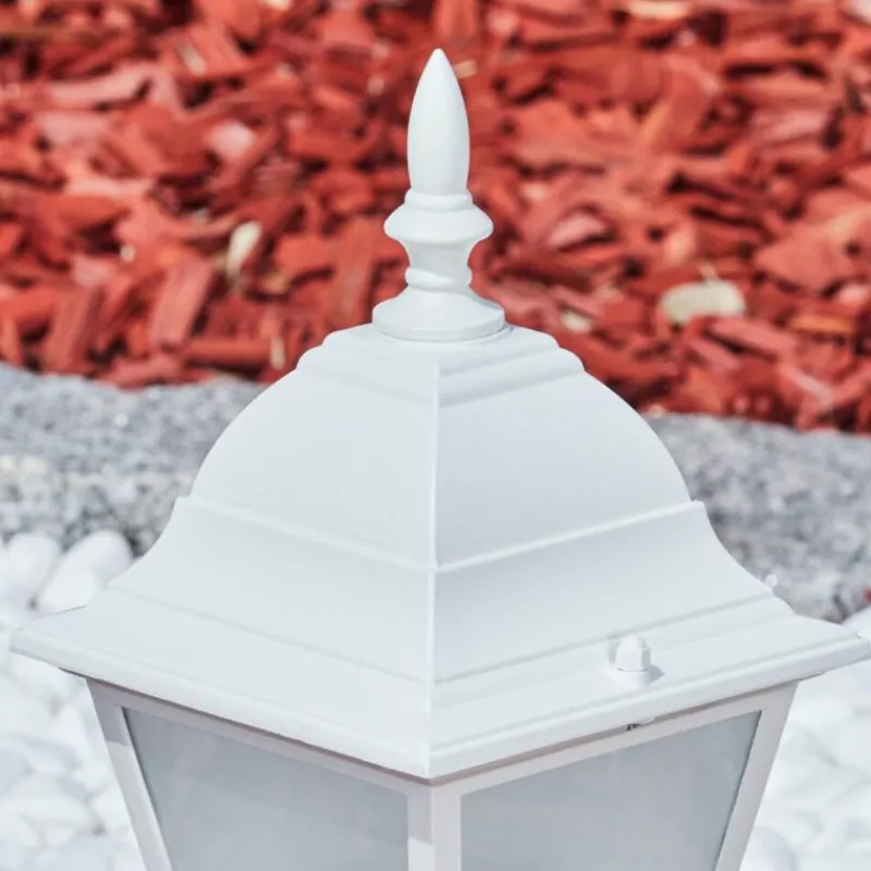 Luminaires Rustiques-hofstein Borne lumineuse Naofe Blanc, 1 lumière