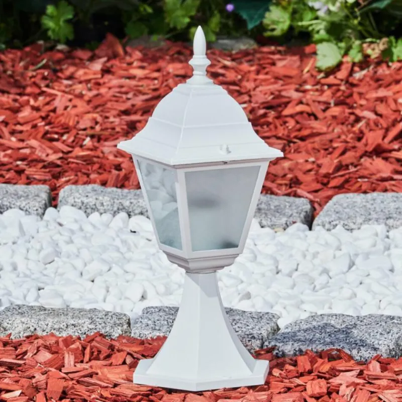 Luminaires Rustiques-hofstein Borne lumineuse Naofe Blanc, 1 lumière