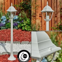 Luminaires Rustiques-hofstein Borne lumineuse Naofe Blanc, 1 lumière