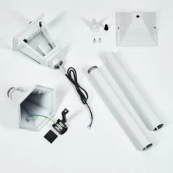 Luminaires Rustiques-hofstein Borne lumineuse Naofe Blanc, 1 lumière