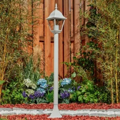 Luminaires Rustiques-hofstein Borne lumineuse Naofe Blanc, 1 lumière