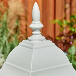 Luminaires Rustiques-hofstein Borne lumineuse Naofe Blanc, 1 lumière