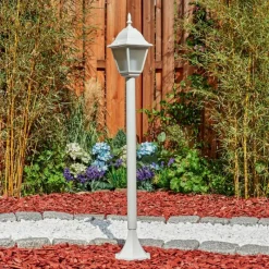 Luminaires Rustiques-hofstein Borne lumineuse Naofe Blanc, 1 lumière