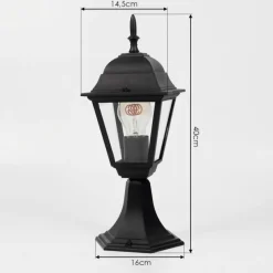 Luminaires Rustiques-hofstein Borne lumineuse Naofe Noir, 1 lumière