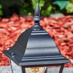 Luminaires Rustiques-hofstein Borne lumineuse Naofe Noir, 1 lumière