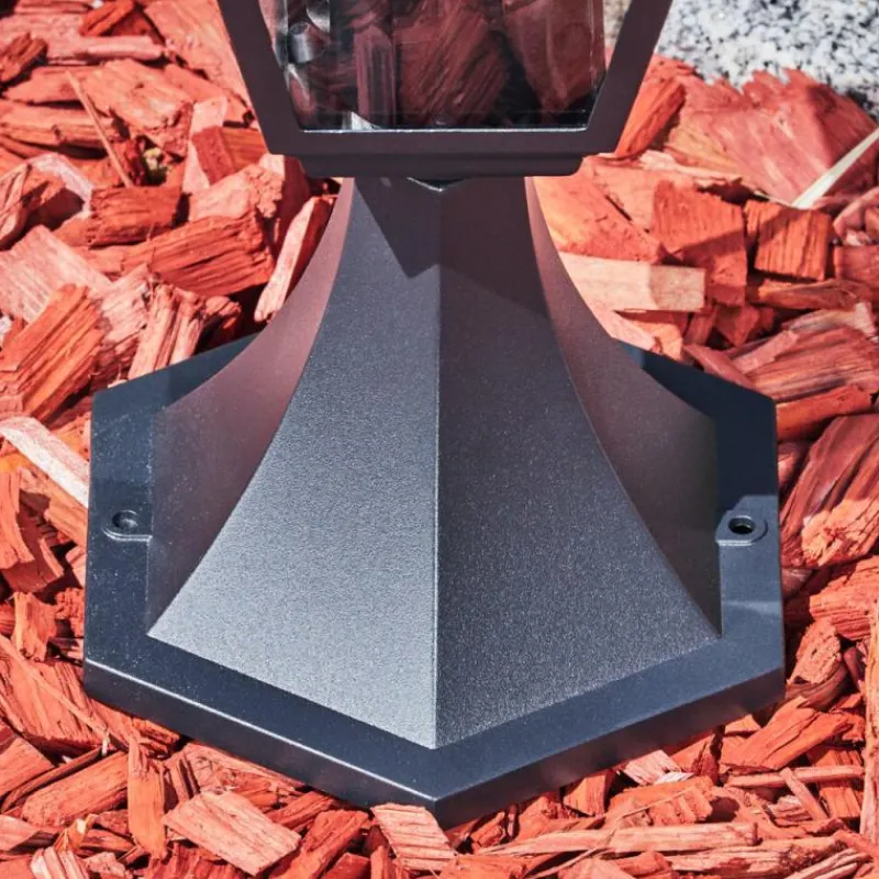 Luminaires Rustiques-hofstein Borne lumineuse Naofe Noir, 1 lumière