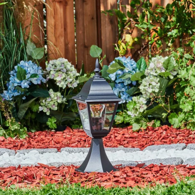 Luminaires Rustiques-hofstein Borne lumineuse Naofe Noir, 1 lumière