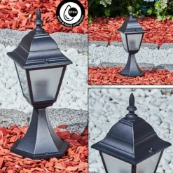 Luminaires Rustiques-hofstein Borne lumineuse Naofe Noir, 1 lumière