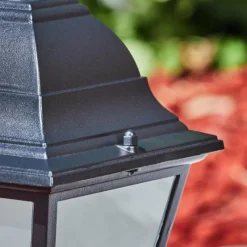 Luminaires Rustiques-hofstein Borne lumineuse Naofe Noir, 1 lumière