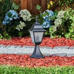 Luminaires Rustiques-hofstein Borne lumineuse Naofe Noir, 1 lumière