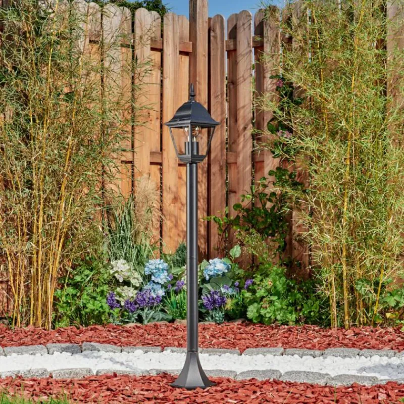 Luminaires Rustiques-hofstein Borne lumineuse Naofe Noir, 1 lumière