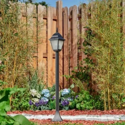 Luminaires Rustiques-hofstein Borne lumineuse Naofe Noir, 1 lumière