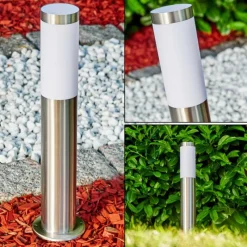 hofstein Borne lumineuse Norburg Acier inoxydable, 1 lumière