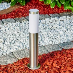 hofstein Borne lumineuse Norburg Acier inoxydable, 1 lumière